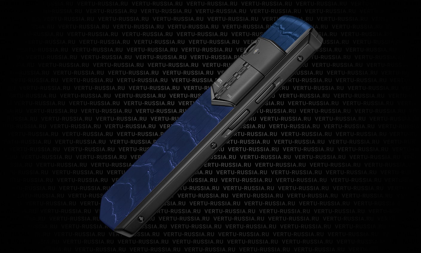 Vertu Aster P Gothic Titanium Navy Blue Alligator - цена, описание - фото 5