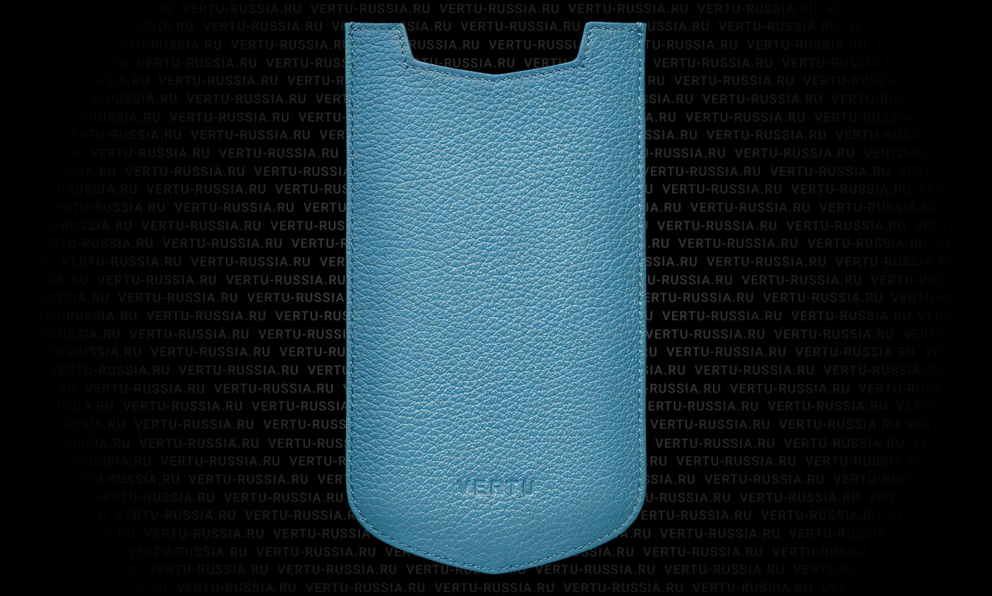Купить Vertu Aster P вертикальный чехол из кожи голубого цвета - цена, описание - фото 1