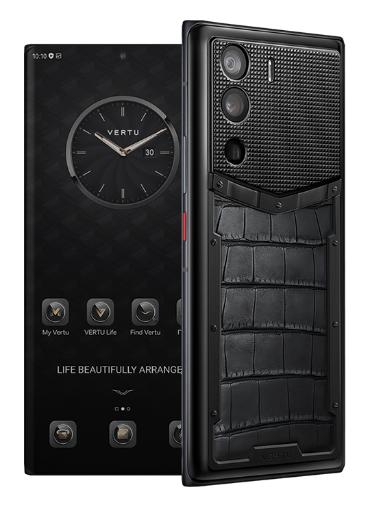 Купить Vertu Metavertu Iron Black Alligator with Clous De Paris 18GB+1TB