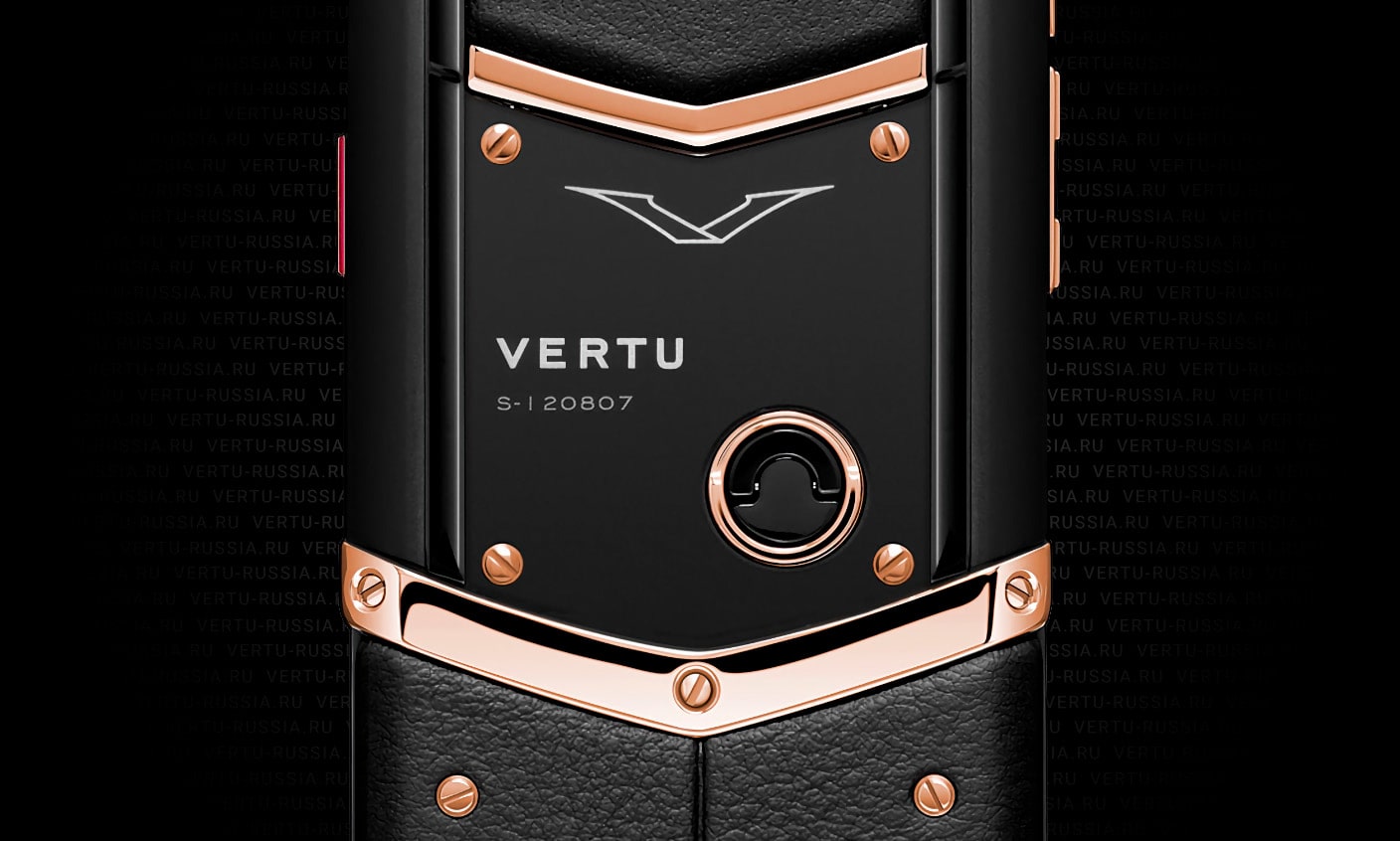 Vertu Signature V Pure Black Red Gold - цена, описание - фото 2